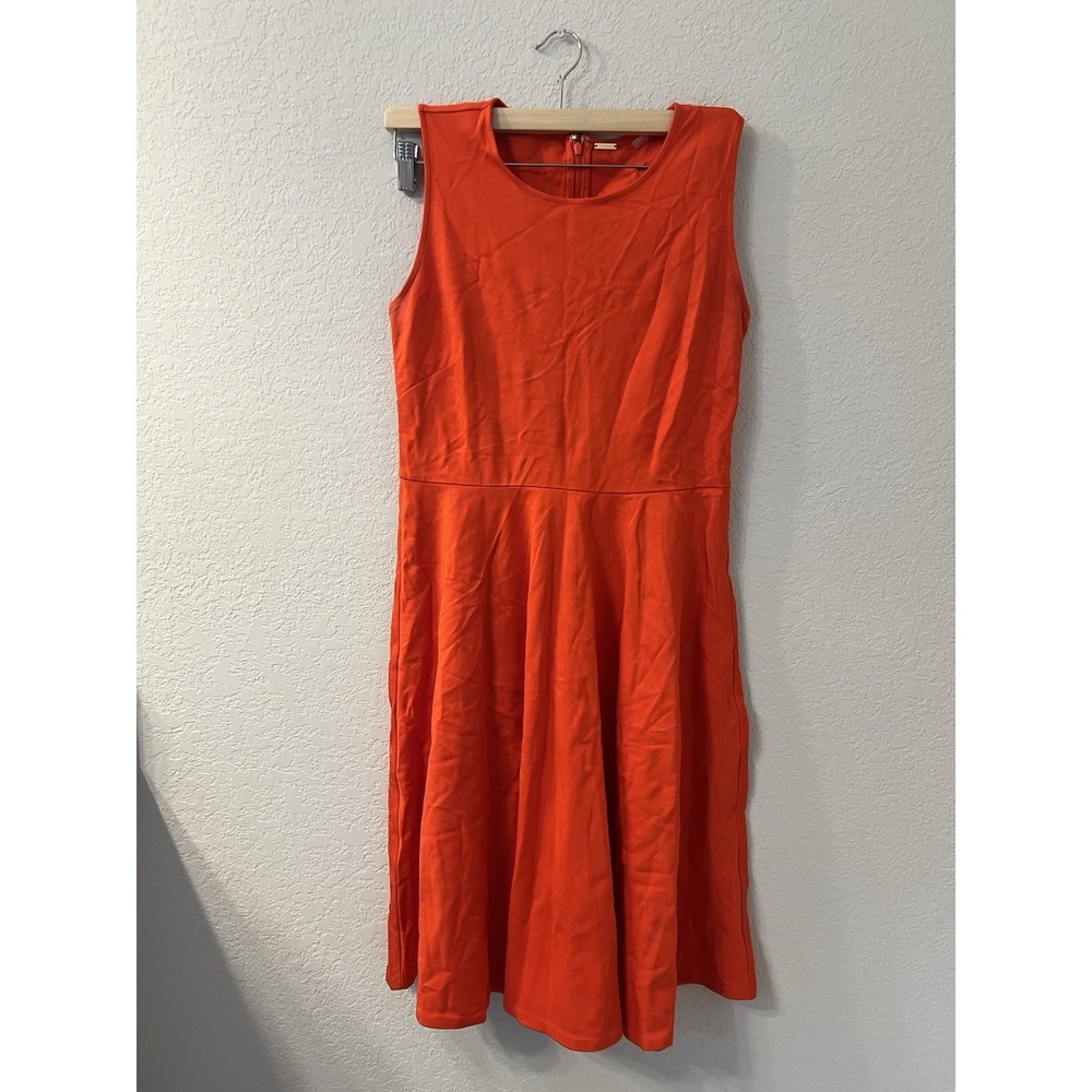 Tahari‎ Womens Red Sleeveless Round Neck Sheath Dress Size 6